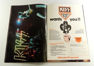 1976 KISS On Tour Concert Program w/ The KISS Army Iron On 8