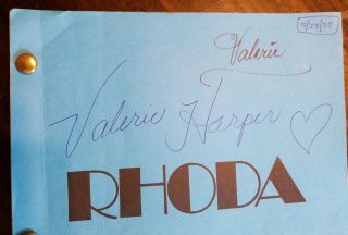 RHODA VALERIE HARPER PERSONAL SCRIPT Rainbow SIGNED MULTIPLE TIMES 1975 Mucho 2
