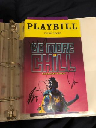 Be More Chill Broadway Playbill Signed