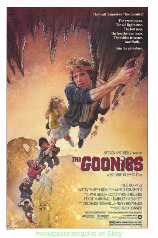 Goonies Movie Poster 27x41 Unfolded Drew Struzan Art