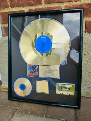 Steve Vai Riaa Certified Gold Sales Award " Passion And Warfare " Record Cd Lp