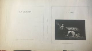 Joy Division Pre - Production Album Cover Lp Slick Rare Rare Rare Cool Poster