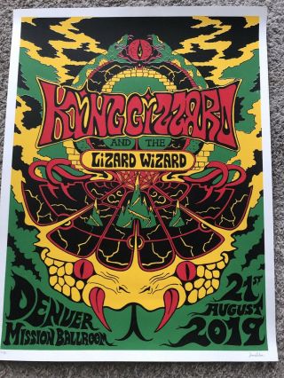 King Gizzard And The Lizard Wizard Denver Poster