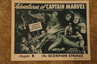 Adventures Of Captain Marvel Tom Tyler In Costume Scorpion Chapter 5 1941 Tc
