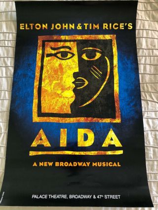 Aida - 2000 Broadway Theater Window Card Poster