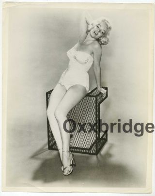 Marilyn Monroe One Piece White Swimsuit 1957 Photo In Heels