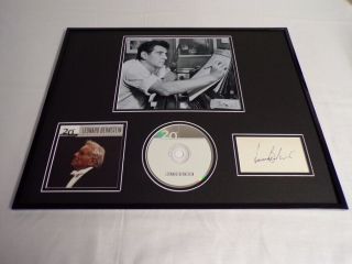 Leonard Bernstein Signed Framed 16x20 Photo & Cd Display Jsa