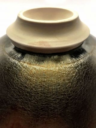 Hideaki Miyamura Large Starry Night Porcelain Studio Pottery Bowl.  Signed. 6