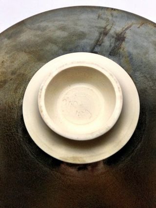 Hideaki Miyamura Large Starry Night Porcelain Studio Pottery Bowl.  Signed. 8