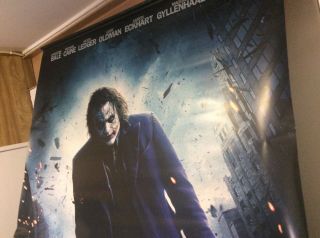 Batman Dark Knight Joker Cinema Movie Banner HUGE - Heath Ledger 3