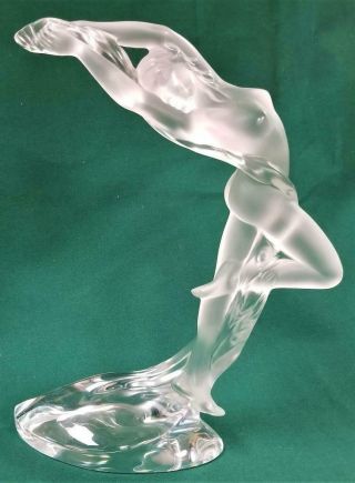 Rare Lalique Crystal Acrobat Figurine