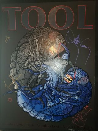 Tool Tour Poster Signed 10/29/16 Orleans Voodoo Fest