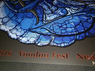 Tool Tour Poster SIGNED 10/29/16 Orleans Voodoo Fest 6