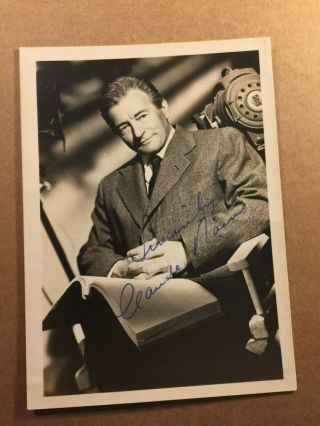 Claude Rains Very Rare Wonderful Vintage Autographed Photo Casablanca