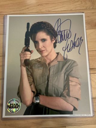 Carrie Fisher Signed 8x10 - Star Wars