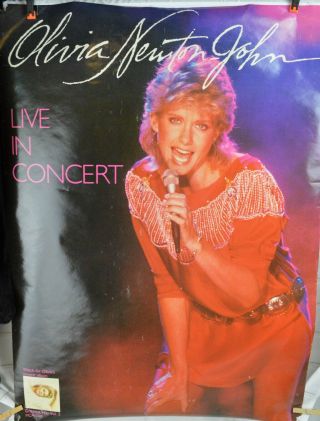 Olivia Newton - John 1982 Live In Concert,  Physical Concert Tour Poster,  24 " X 34 "