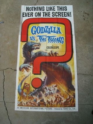 Mothra Vs.  Godzilla Vs.  The Thing 1964 Ishiro Honda Akira Takarada Rare 3sht