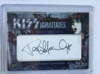 Kiss Paul Stanley Press Pass 360 Kissignatures Autograph Auto Card Kissignature