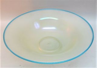 Huge 14.  5 " Steuben Cyprian Art Glass Bowl Color C.  1925 Antique
