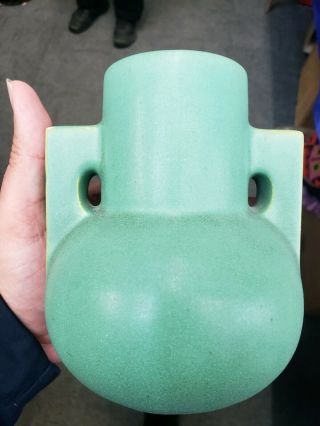 Very Rare Teco Two - Handled Vase