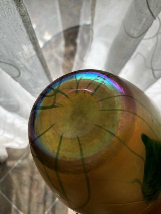 Antique Louis Comfort LC Tiffany 5260 J Favrille Art Glass Aurene Vase 9 