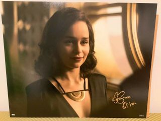 Emilia Clarke 16x20 Photo Signed From “solo” A Star Wars Story