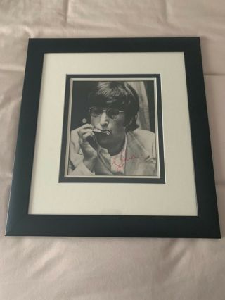 Beatles 1967 John Lennon Signed Photograph Tracks And Caiazzo Coas Autograph Nr