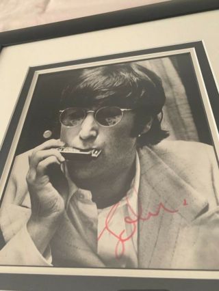 BEATLES 1967 John Lennon signed photograph Tracks and Caiazzo COAs autograph NR 4