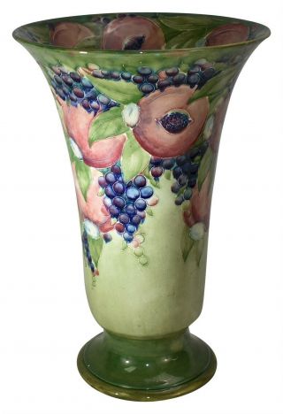 Early and Massive Moorcroft Pottery Pomegranate Ceramic Floor Vase Estate Fresh 3