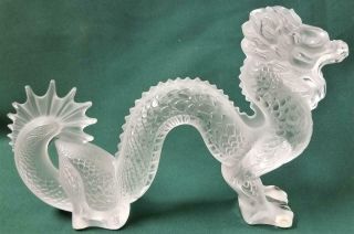Lalique Very Large Crystal Dragon  Al