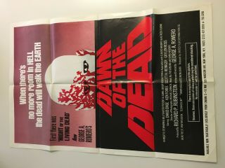 George A Romero ' s DAWN OF THE DEAD 1978 16mm Style One Sheet Rare 3