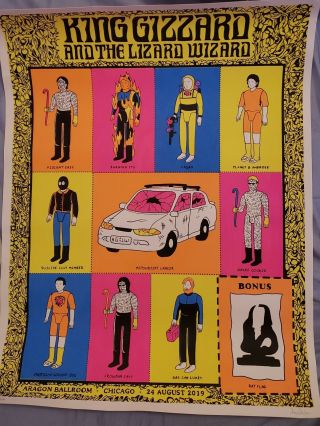 King Gizzard And The Wizard Lizard Chicago Poster Numbered 178/200