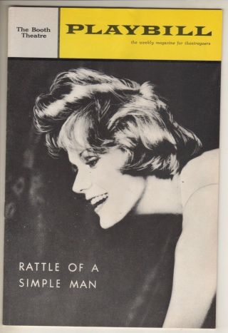 Tammy Grimes & Edward Woodward " Rattle Of A Simple Man " Playbill 1963