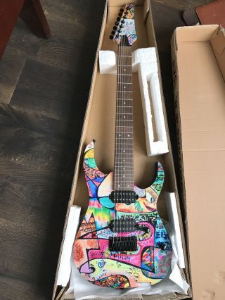 Price Drop Ibanez Seven String Guitar.  Designed And Signed By Steve Vai