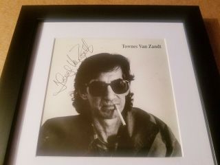 Townes Van Zandt - Rain On A Conga Drum (live In Berlin) Signed / Framed Cd 1991