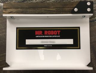 MR.  ROBOT – FINAL SEASON LIMITED EDITION CLAPPER SLATE SIGN BY CAST – 161/200 2