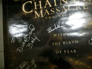 Texas Chainsaw Massacre Beginning Poster Signed Matt Bomer R Lee Ermey Brewster 10