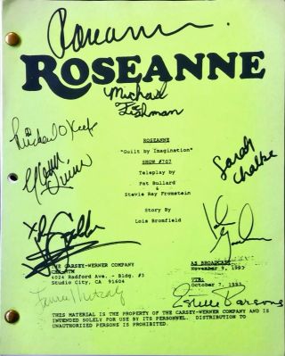 Roseanne - Signed Roseanne Barr Script Show 707 1993 Rare -