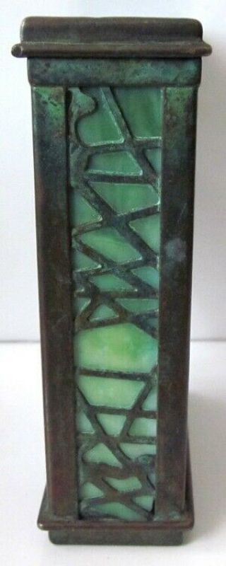 1910 Tiffany Studios York Bronze & Favrile Pine Needle Pattern Trinket Box 6