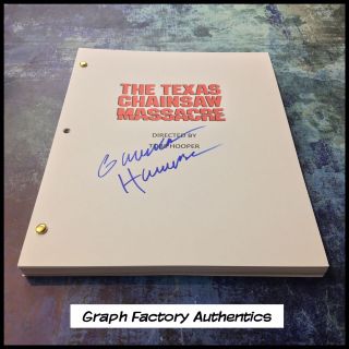 Gfa Texas Chainsaw Massacre Gunnar Hansen Signed Full Movie Script Ej2