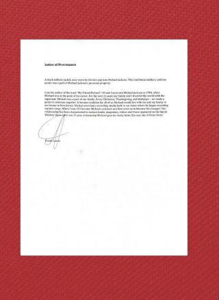 Michael Jackson Personally Worn Military Blazer w/COA No Signed Fedora Glove 2