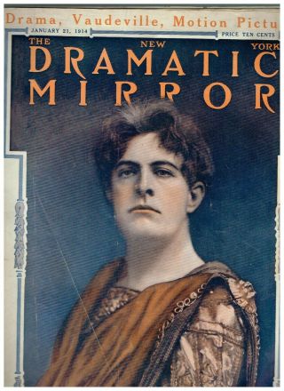 January 21,  1914 York Dramatic Mirror With Color Cover Of R.  D.  Mclean