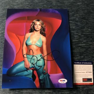 Britney Spears Oops Signed Autographed Promo 8x10 Photo Psa Dna Loa