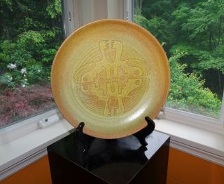 Edwin & Mary Scheier / Large Mid - Century Figural Bowl