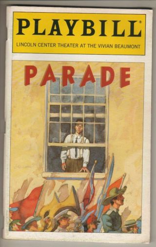 Jason Robert Brown " Parade " Playbill 1998 Carolee Carmello & Brent Carver