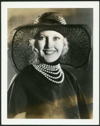 Thelma Todd Vintage 1930s Staxx Stamp Hal Roach Studios Portrait Photo