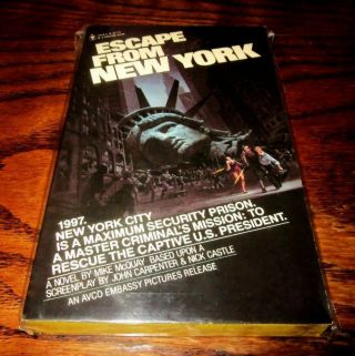 Escape From York - Movie Paperback Novel - Rare - 1st Printing 1981