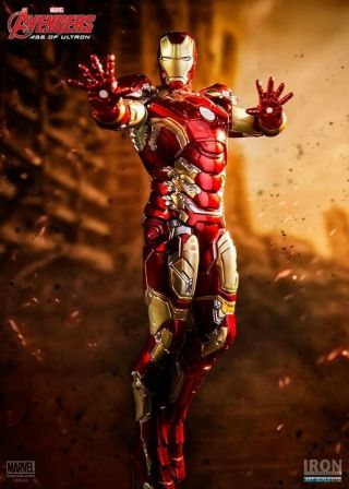 Marvel/iron Studios 1/10th Iron Man Mk Xliii (age Of Ultron)