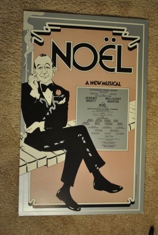 Rare Vintage Noel Coward Stage Show Poster