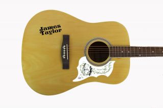 James Taylor Authentic Signed Acoustic Guitar Autographed Psa/dna Ab40543